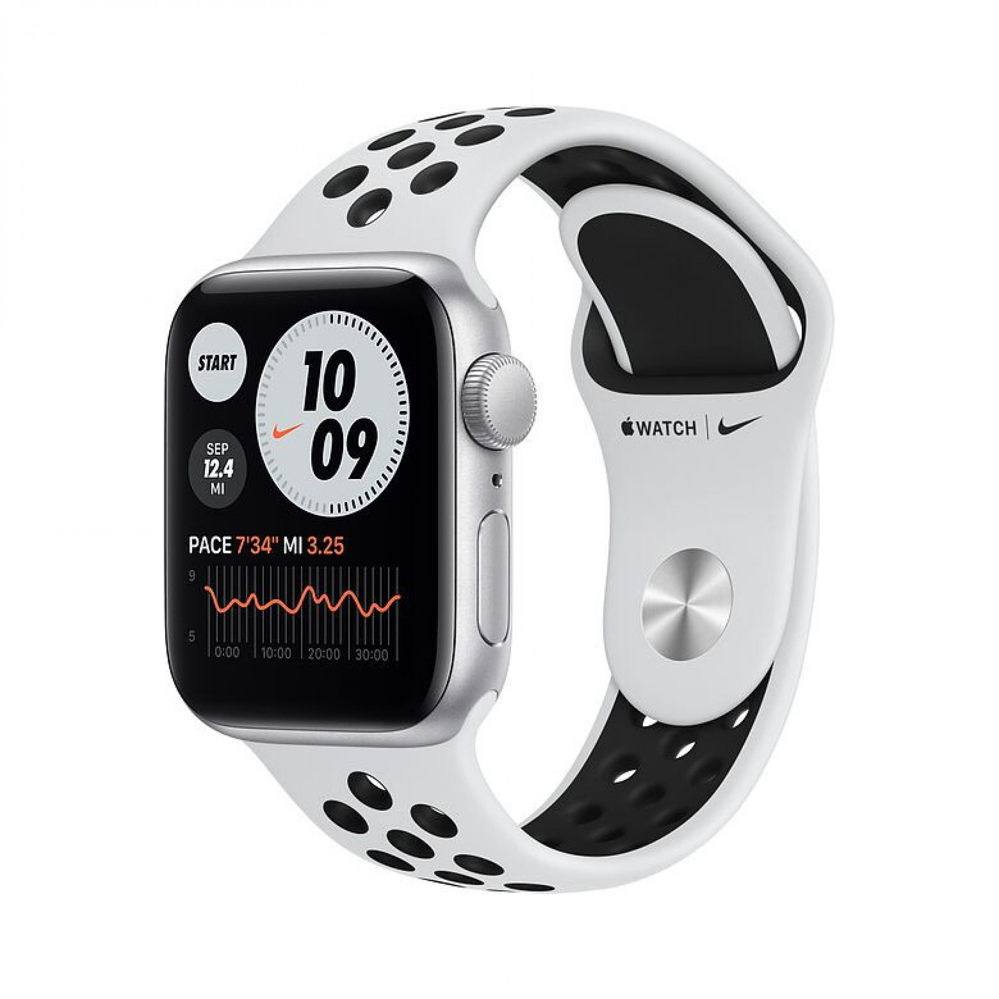 Apple Watch Nike SE GPS 40mm Silver Aluminum Case w. Pure Platinum/Black Nike Sport B. (MYYD2) б/у